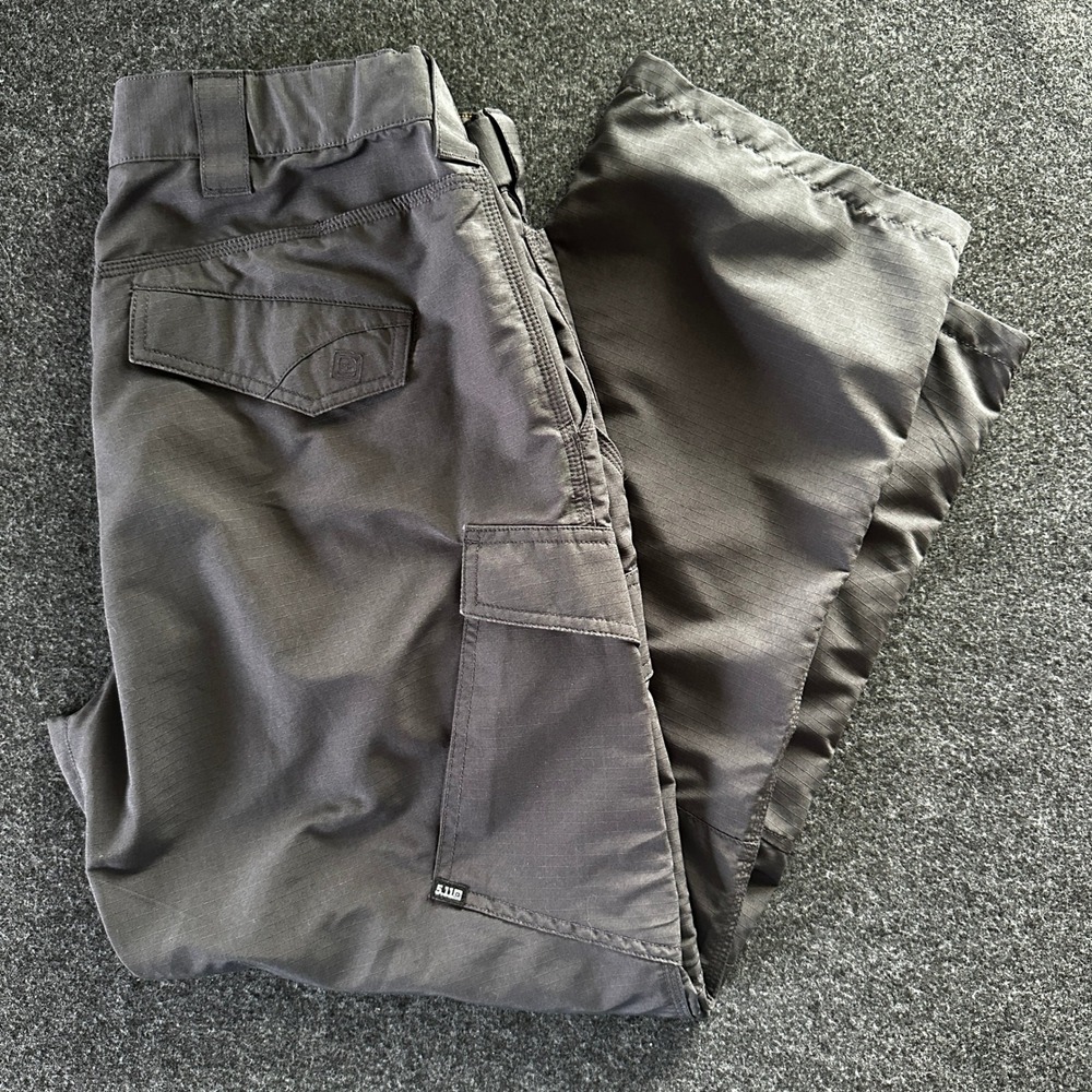 5.11 Tactical Mens Charcoal Gray Ripstop Cargo Pants 34x30 Utility Work Trousers